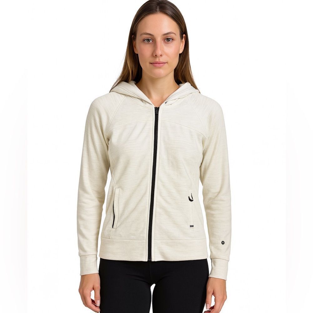 Kuhl Oatmeal Full Zip Up Sweatshirt Hoodie